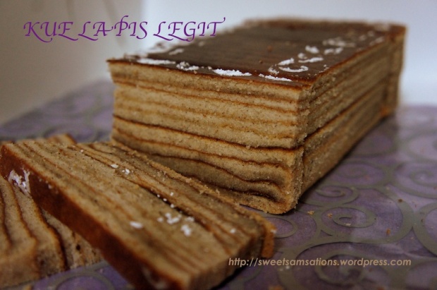 Indonesian Thousand Layer Cake: Kue Lapis Legit  Sweet 